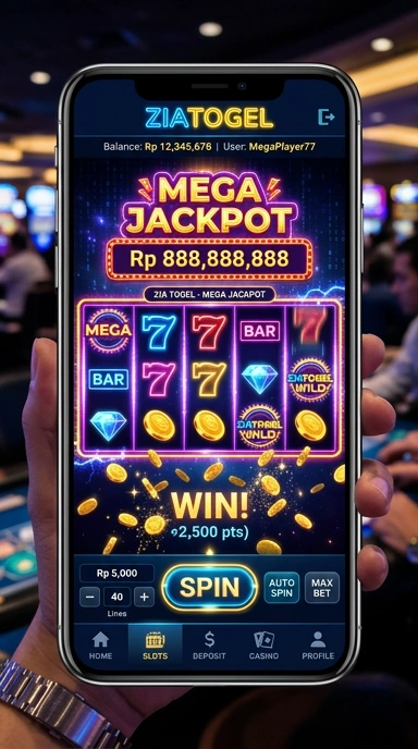 Halaman kategori di aplikasi ziatogel.